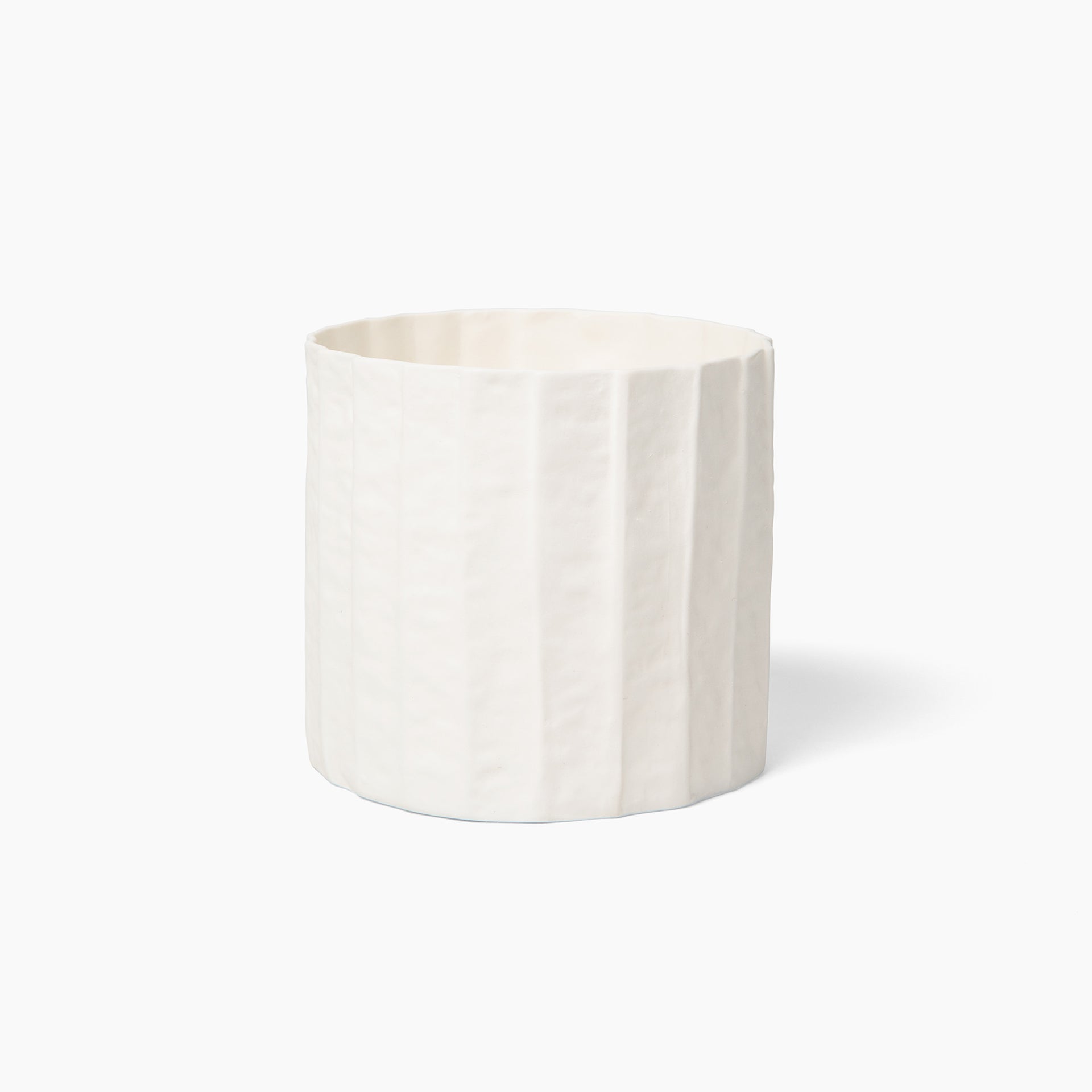 Pleated Porcelain Cup